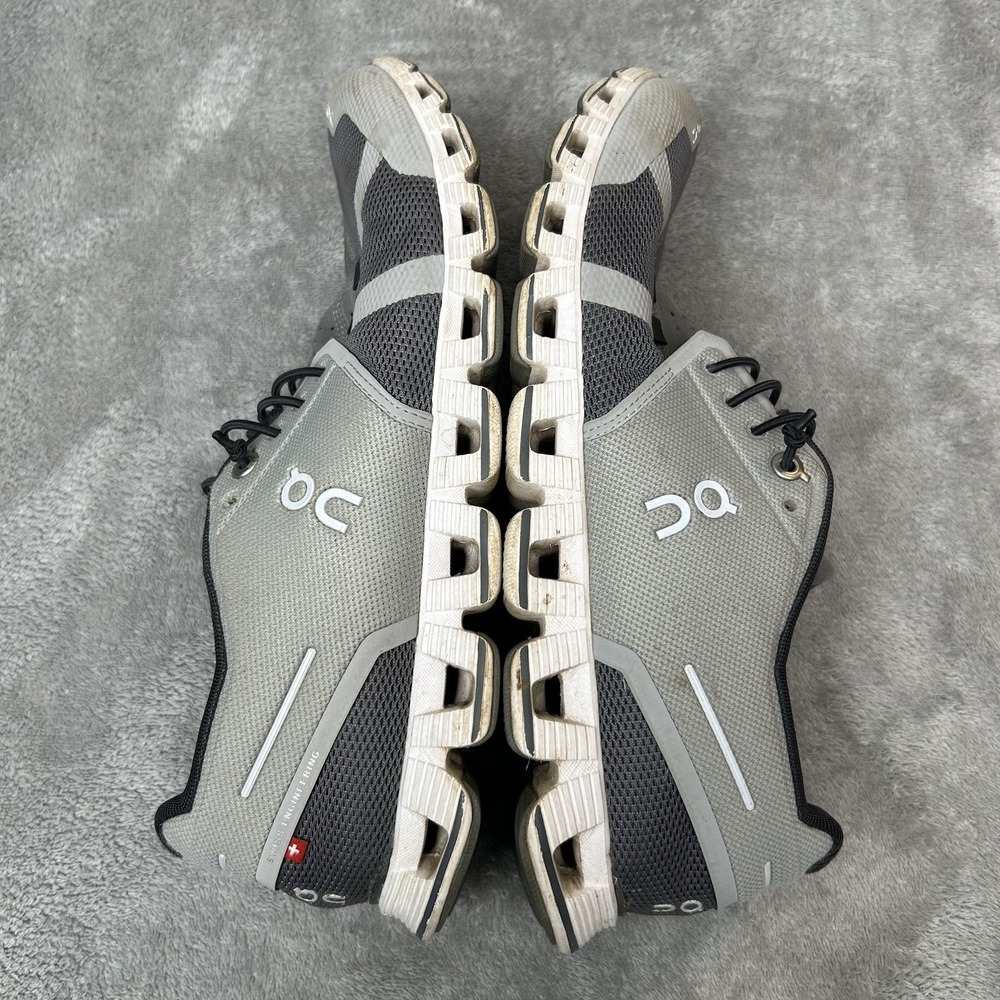 On Cloud Running Shoes Women's Size 10 Grey Swiss Engineering Athletic Sneakers